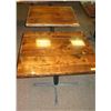 Image 1 : 2 Square Wooden Tables 33" X 36"