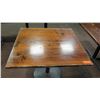 Image 3 : 2 Square Wooden Tables 33" X 36"