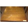 Image 2 : Square Wood Table w/ Metal Base 30" X 30"