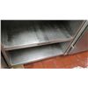 Image 3 : Stainless Steel Enclosed Shelving Unit 28"x35"x36"H (has broken foot)