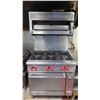 Image 2 : Imperial 6-Burner Range and Oven w/ Salamander 36" x 34"D, Range Ht 31", Overall Ht 73"