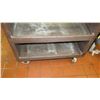 Image 2 : Plastic 3-Tier Utility Cart 21" x 34" x 34"H