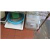 Image 8 : Large Lot of Plastic Pans (1/6, 1/3, 1/9), Cutting Boards, Cambros, Lids, Bins, etc.