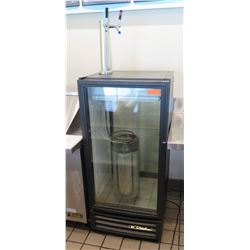 True GDM-10PT-LD Pass-Thru Display Refrigerator -Tap Mounted on Top For Nitro Coffee