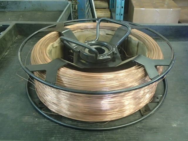 Wire Feed Spool with Welding Alloy, Has 32LM and L-50 on Wire Spool ...