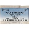 Image 3 : 1999-S SILVER NEW JERSEY QUARTER PCGS PR69 DCAM