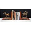 Image 1 : #SLA-12 Mongolia Bookend Bronzes and Hunting Books