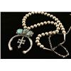 Image 2 : Sterling & Turquoise Squash Blossom Necklace