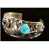 Image 2 : Vintage Bear Claw, Silver & Turquoise Cuff