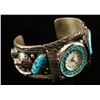 Image 2 : Old Pawn Silver & Turquoise Watch Cuff