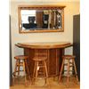Image 1 : Oak Gamblers Bar with Stools
