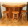 Image 2 : Oak Gamblers Bar with Stools