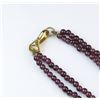 Image 4 : Fine Quality 22K Gold Garnet Necklace
