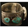 Image 2 : Navajo Turquoise & Silver Cuff Watch