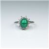 Image 1 : Elegant Colombian Emerald Estate Ring