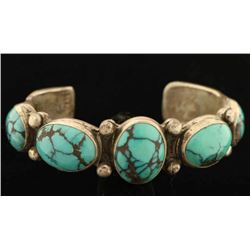 Sterling Silver & Turquoise Cuff