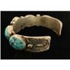 Image 3 : Sterling Silver & Turquoise Cuff