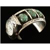 Image 1 : Vintage Silver & Turquoise Watch Cuff