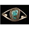 Image 1 : Vintage Turquoise & Sterling Silver Bracelet