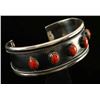 Image 2 : Vintage Navajo Sterling & Coral Cuff