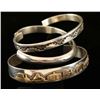 Image 2 : Lot of 3 Vintage Navajo Stamped Bracelets