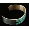 Image 2 : Sterling Silver Inlaid Turquoise Cuff
