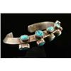Image 2 : Antique Sterling Silver Navajo Turquoise Cuff