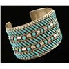 Image 2 : Zuni Needlepoint Turquoise Cuff