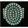 Image 1 : Navajo Turquoise & Silver Cluster Bracelet