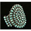 Image 2 : Navajo Turquoise & Silver Cluster Bracelet