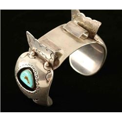 Navajo Turquoise & Silver Watch Cuff