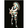 Image 1 : Zuni Inlaid Gon Dancer Bolo Tie