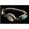 Image 3 : Sterling Silver & Turquoise Ladies Watch Tips