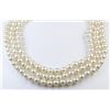 Image 2 : Elegant Triple Strand Cultured Pearl Necklace