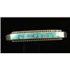 Image 1 : Sterling Silver & Turquoise Inlaid Bracelet