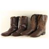 Image 1 : Lot of 2 Pairs Cowboy Boots