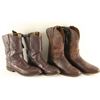 Image 2 : Lot of 2 Pairs Cowboy Boots