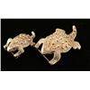 Image 2 : (2) Sterling Frog Pins