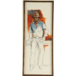 Original Oil & Pencil by Gary Bennett