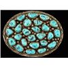Image 1 : Navajo Sterling & Turquoise Belt Buckle