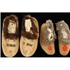 Image 1 : Two Pairs Yukon Territory Leather Beaded Moccasins