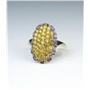Image 2 : Bold Citrine & Amethyst Fashion Ring