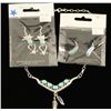 Image 1 : Silver & Turquoise Necklace & Earrings