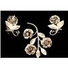 Image 2 : Vintage Sterling Silver Rose Jewelry Set