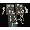 Image 1 : Three Sets of Turquoise & Silver Navajo Jewelry
