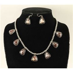 Wild Horse Magnesite Silver Necklace Set