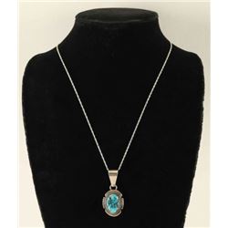 Sterling Silver & Turquoise Pendant