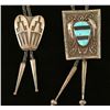 Image 1 : Lot of 2 Navajo Sterling Silver Bolo Ties
