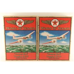 Lot of 4 Texaco Die Cast Model Airplanes