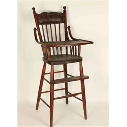 Antique Wooden High Chair